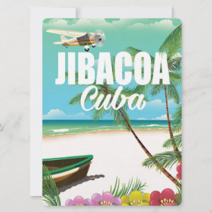 Invitation Affiche de vacances de la plage de Jibacoa