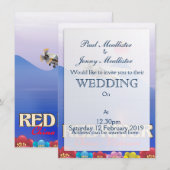 Invitation Affiche de vacances sur la rivière Rouge au Cambod (Devant / Derrière)