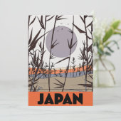 Invitation Affiche de voyage au Japon (Debout devant)