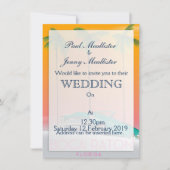 Invitation Affiche de voyage Boca Raton Floride. (Devant)