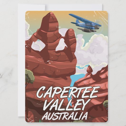 Invitation Affiche de voyage de Capertee Valley Australie (Devant)