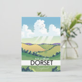 Invitation Affiche de voyage Dorset Angleterre (Debout devant)