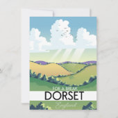 Invitation Affiche de voyage Dorset Angleterre (Dos)