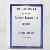 Invitation Affiche de voyage Londres néon (Dos)
