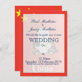 Invitation Affiche de voyage Panda Chine. (Devant / Derrière)