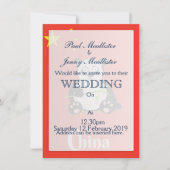 Invitation Affiche de voyage Panda Chine. (Devant)