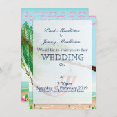 Invitation Affiche de voyage Porto Rico Hammock (Devant / Derrière)