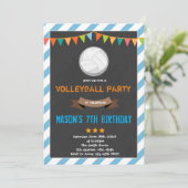 Invitation Affiche d'invitation de volley-ball (Debout devant)