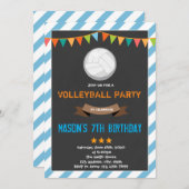 Invitation Affiche d'invitation de volley-ball (Devant / Derrière)