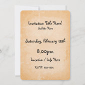 Invitation Affiche du Vintage voyage Mariage jamaïcain (Dos)