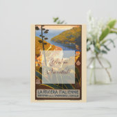 Invitation Affiche italienne Riviera Europe Italy Travel (Debout devant)