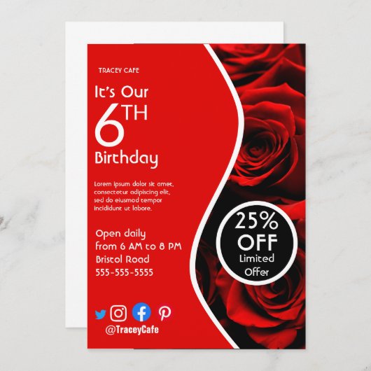 Invitation Affiche promotionnelle (Devant / Derrière)