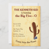 Invitation Affiche Recherchée du Vieux-Ouest 🤠 50e anniversa (Dos)