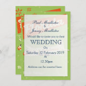 Invitation Affiche rétro de l'État de Floride. (Devant / Derrière)