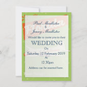 Invitation Affiche rétro de l'État de Floride. (Devant)