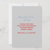 Invitation affiche rétro Vintage France Paris Effiel Tower (Dos)