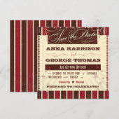 Invitation Affiche rustique : Chocolat Bourgogne Annonce de d (Devant / Derrière)