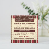 Invitation Affiche Rustique : Chocolat Bourgogne Enregistrez (Debout devant)