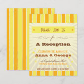 Invitation Affiche rustique : Réception uniquement au soleil  (Devant / Derrière)