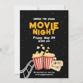 Invitation Affiche soirée cinéma, Affiche soirée cinéma anniv (Devant)