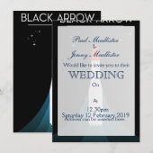 Invitation Affiche spatiale de la fusée britannique Black Arr (Devant / Derrière)