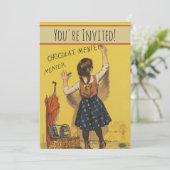 Invitation Affiche vintage Chocolat Menier française Art Boui (Debout devant)