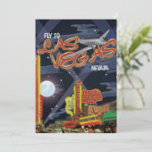 Invitation Affiche vintage de Las Vegas (Debout devant)
