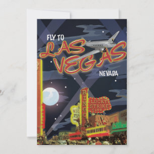 Invitation Affiche vintage de Las Vegas