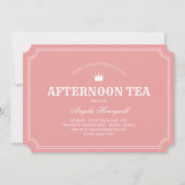 Invitation Afnoon Tea Anglais Rose UK Flag (Devant)