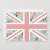 Invitation Afnoon Tea Anglais Roses UK Flag 2 (Dos)