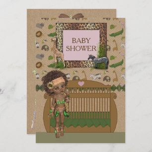 Invitation africaine de baby shower