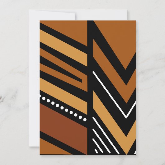 Invitation Africaine Personnalisable Afrocentrique (Dos)