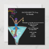 Invitation African American Bachelorette Party Cocktails 2 (Dos)