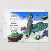 Invitation African American Boy Birthday Party (Devant)