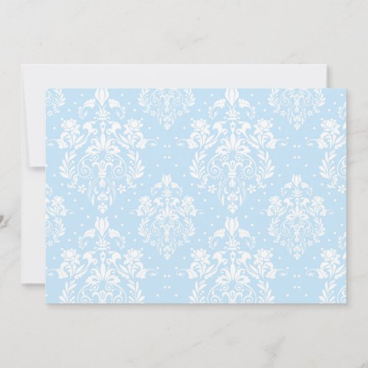 Invitation African American Boy First Communion Damask (Dos)