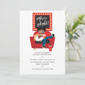 Invitation African American Boy Movie Soirée Slepover Party (Debout devant)