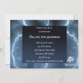 Invitation African American Boy Superhero fête d'anniversaire (Dos)