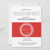 Invitation African American College Graduate Photo Party (Dos)