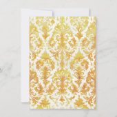 Invitation African American Gold Rose Princess (Dos)