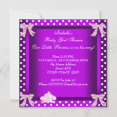 Invitation African American Princess Baby shower Girl 2 (Dos)