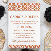 Invitation African Print Wedding