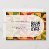 Invitation African TRADITIONAL ENGAGEMENT Ghana Kente (Dos)