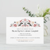 Invitation Africana | Ankara Kente Lizard Mariage moderne (Debout devant)