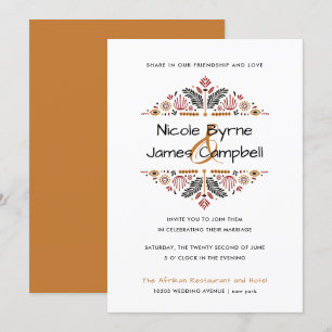 Invitation Africana   Mariage Ankara moderne