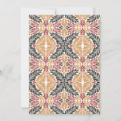 Invitation Africana | Repas de répétition Ankara Kente modern (Dos)