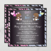 Invitation Afrique : Les bébés et les petits gâteaux américai (Devant / Derrière)