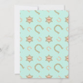 Invitation Afro-Américaine Cowgirl sur Horse Girl Anniversair (Dos)