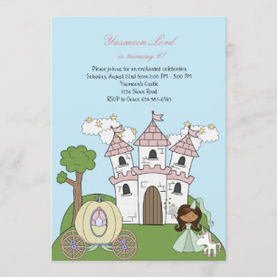 Invitation afro-américaine de la princesse du chât