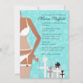 Invitation Afro-Américaine Lingerie Bride Tiffany Green (Devant)