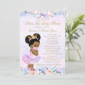 Invitation Afro Princess Drive Par Baby shower (Debout devant)